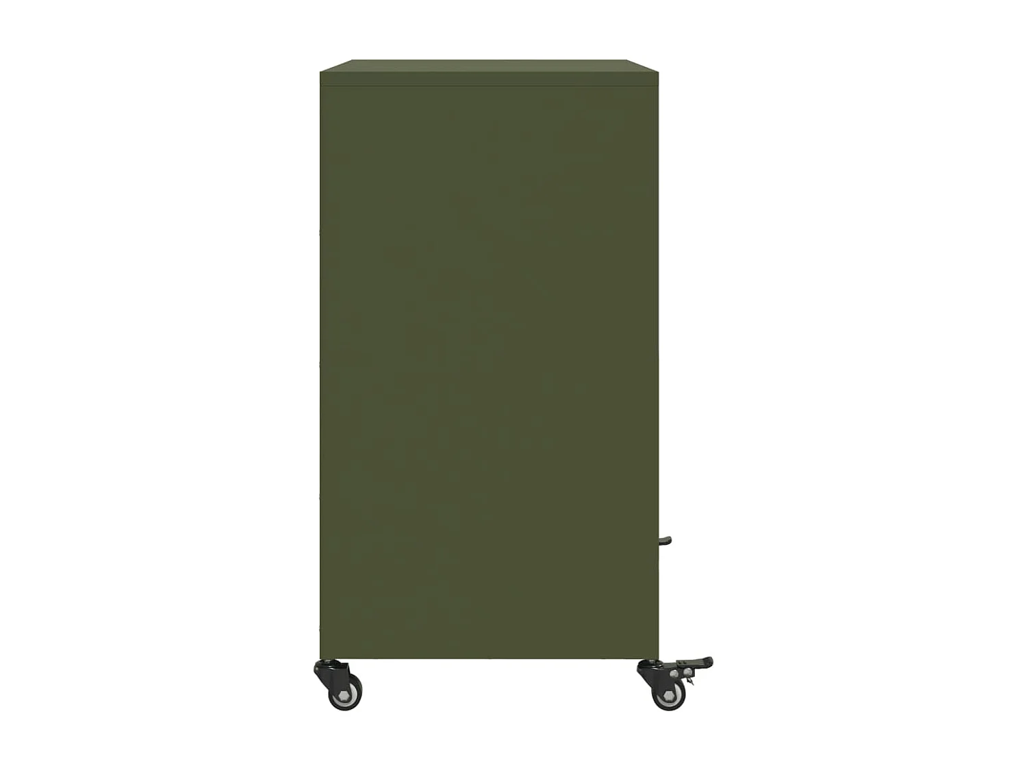 Dressoir 68x39x72 cm staal olijfgroen