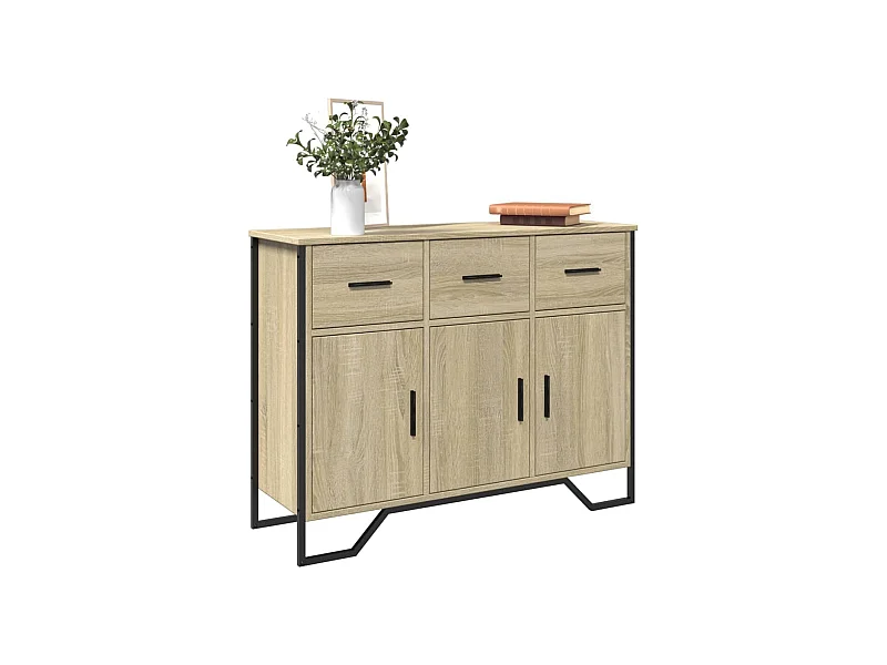 Aparador 97x32,5x74,5 cm derivados de madeira carvalho sonoma