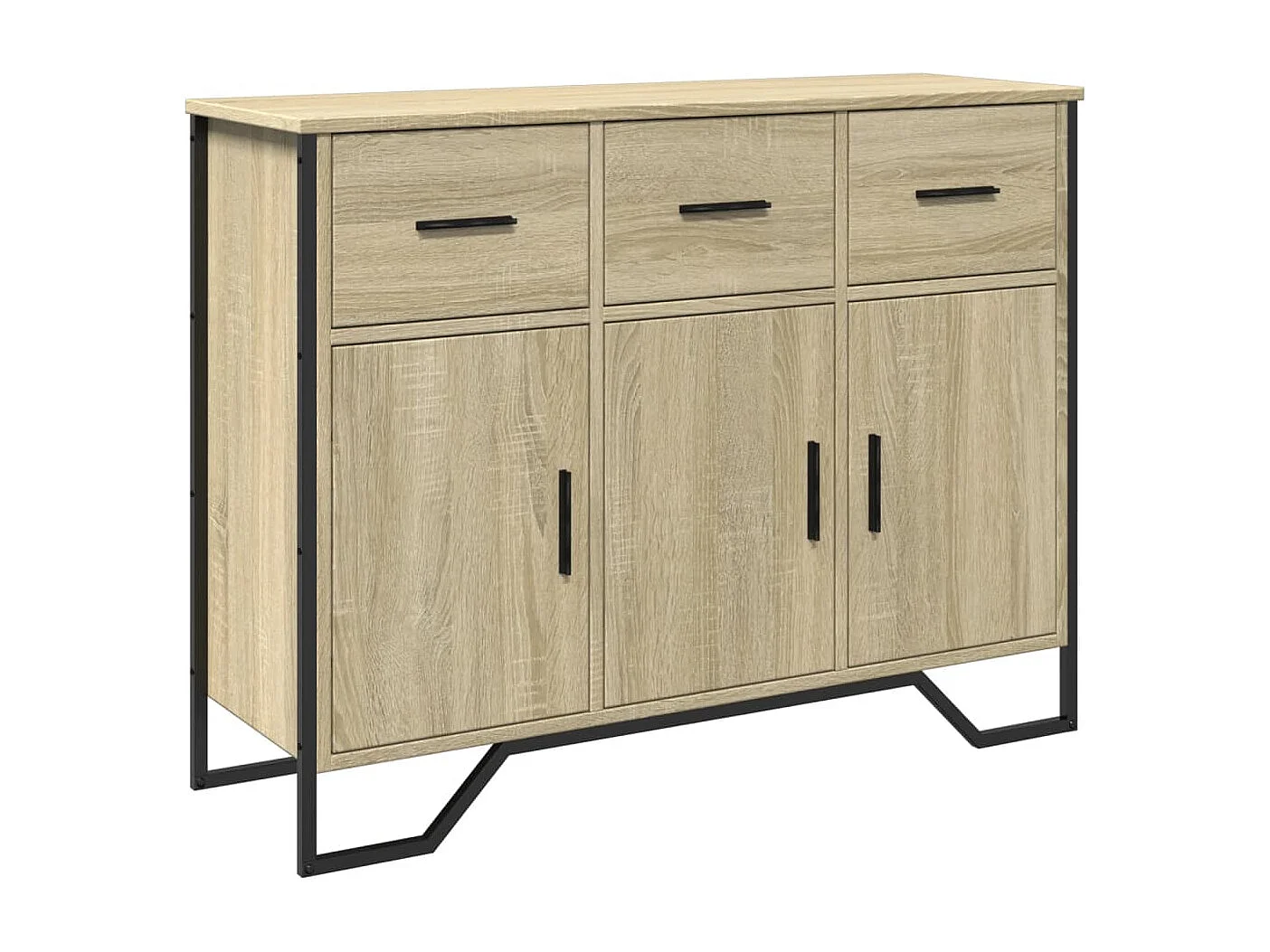 Credenza Rovere Sonoma 97x32,5x74,5 cm in Legno Multistrato