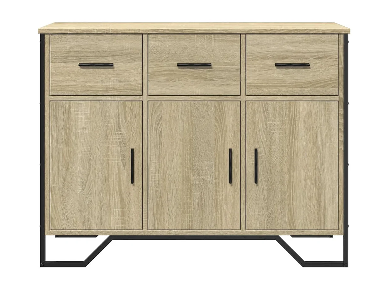Credenza Rovere Sonoma 97x32,5x74,5 cm in Legno Multistrato
