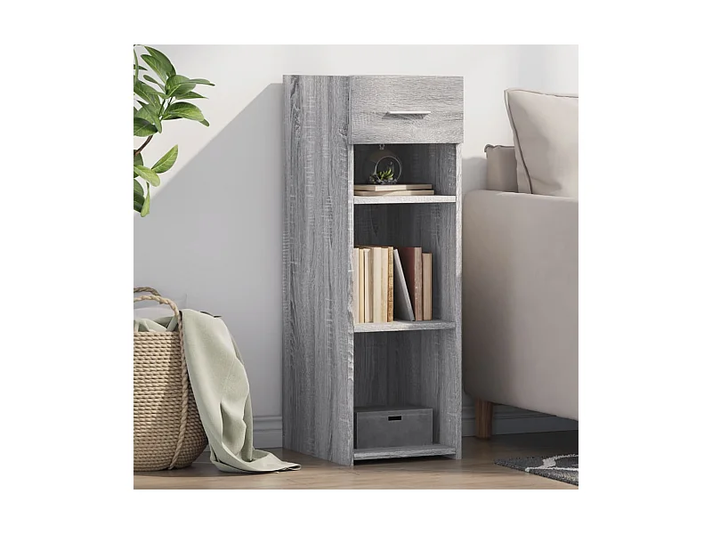 Buffet sonoma gris 30x42,5x93 cm bois d'ingénierie