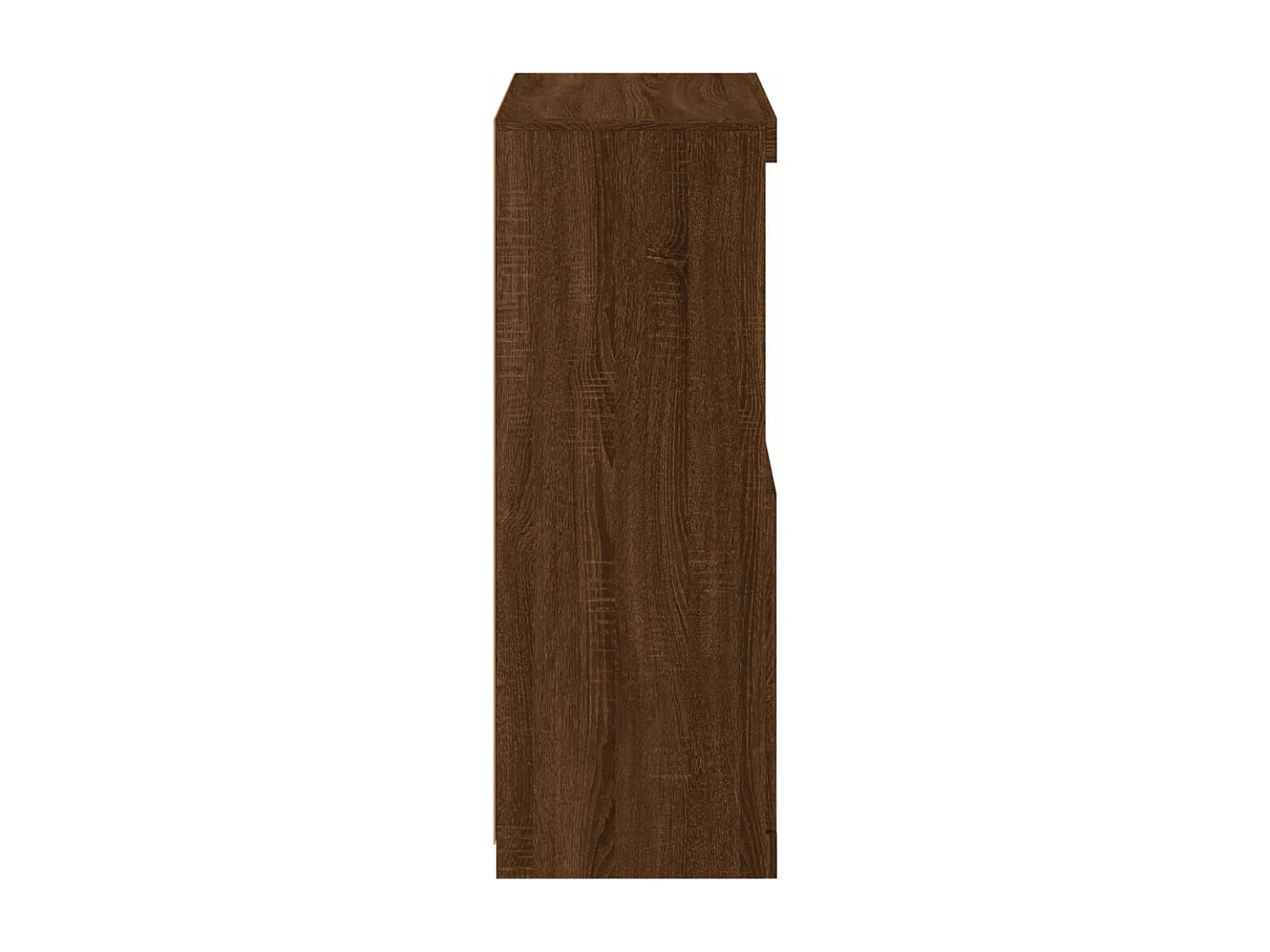 Buffet avec lumières LED chêne marron 60,5x37x100 cm