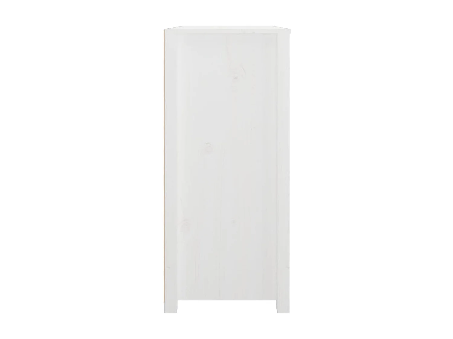 Armadietto Bianco 100x40x90 cm in Legno Massello di Pino