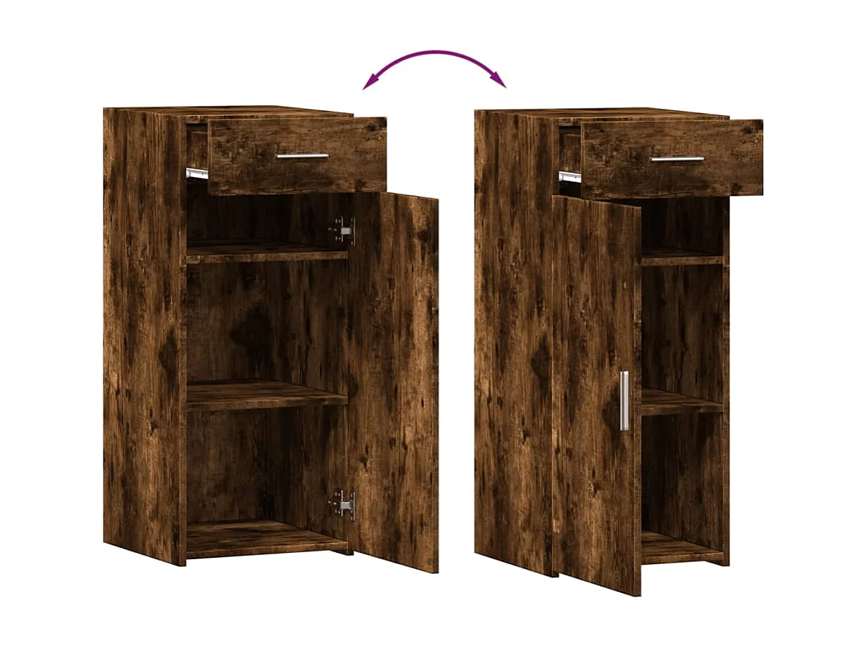 Sideboard Räuchereiche 40x42,5x93 cm Holzwerkstoff