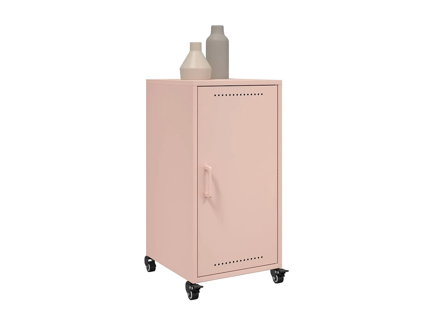 Aparador de acero rosa 36x39x72 cm