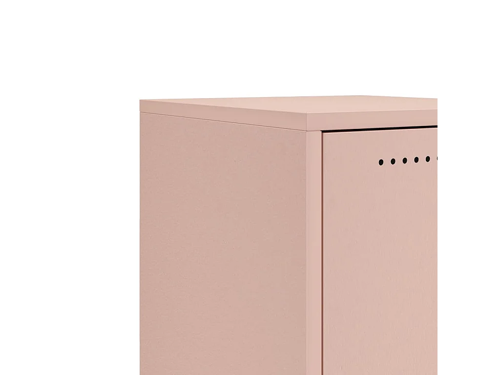 Buffet rose 36x39x72 cm acier