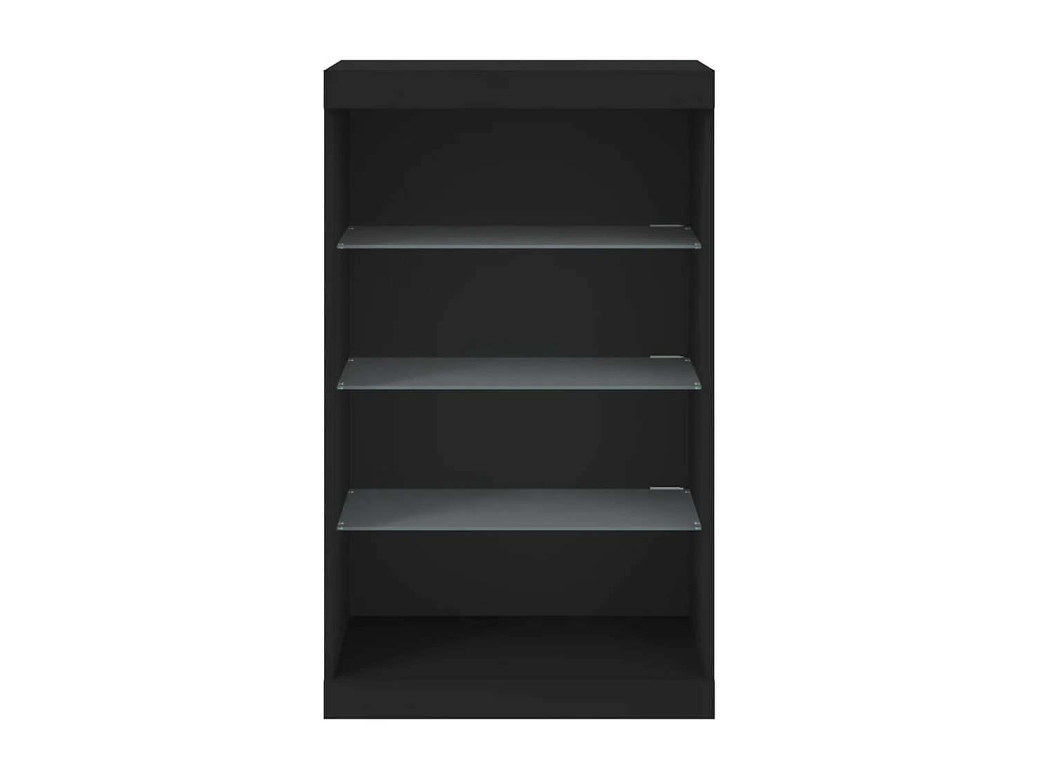 Sideboard mit LED-Leuchten Schwarz 60,5x37x100 cm