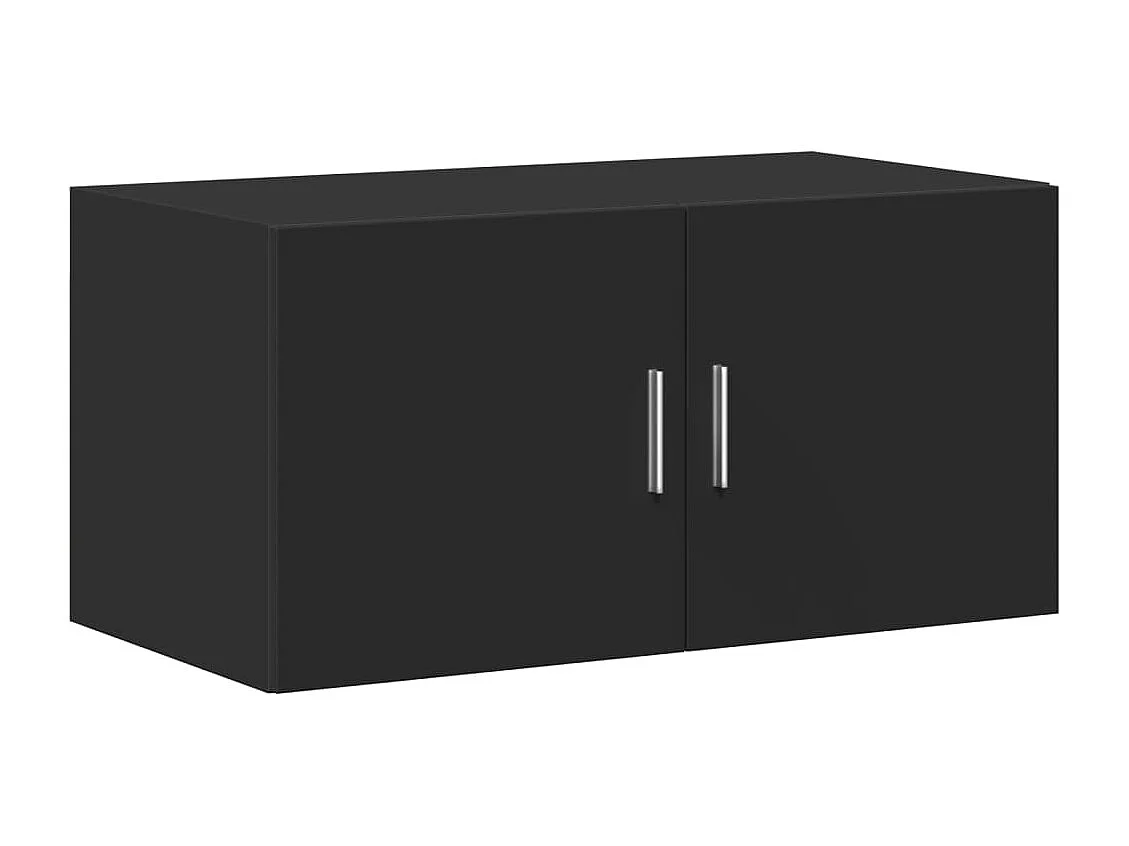 Armário de parede 80x42,5x40 cm derivados de madeira preto