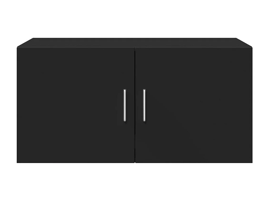 Armário de parede 80x42,5x40 cm derivados de madeira preto