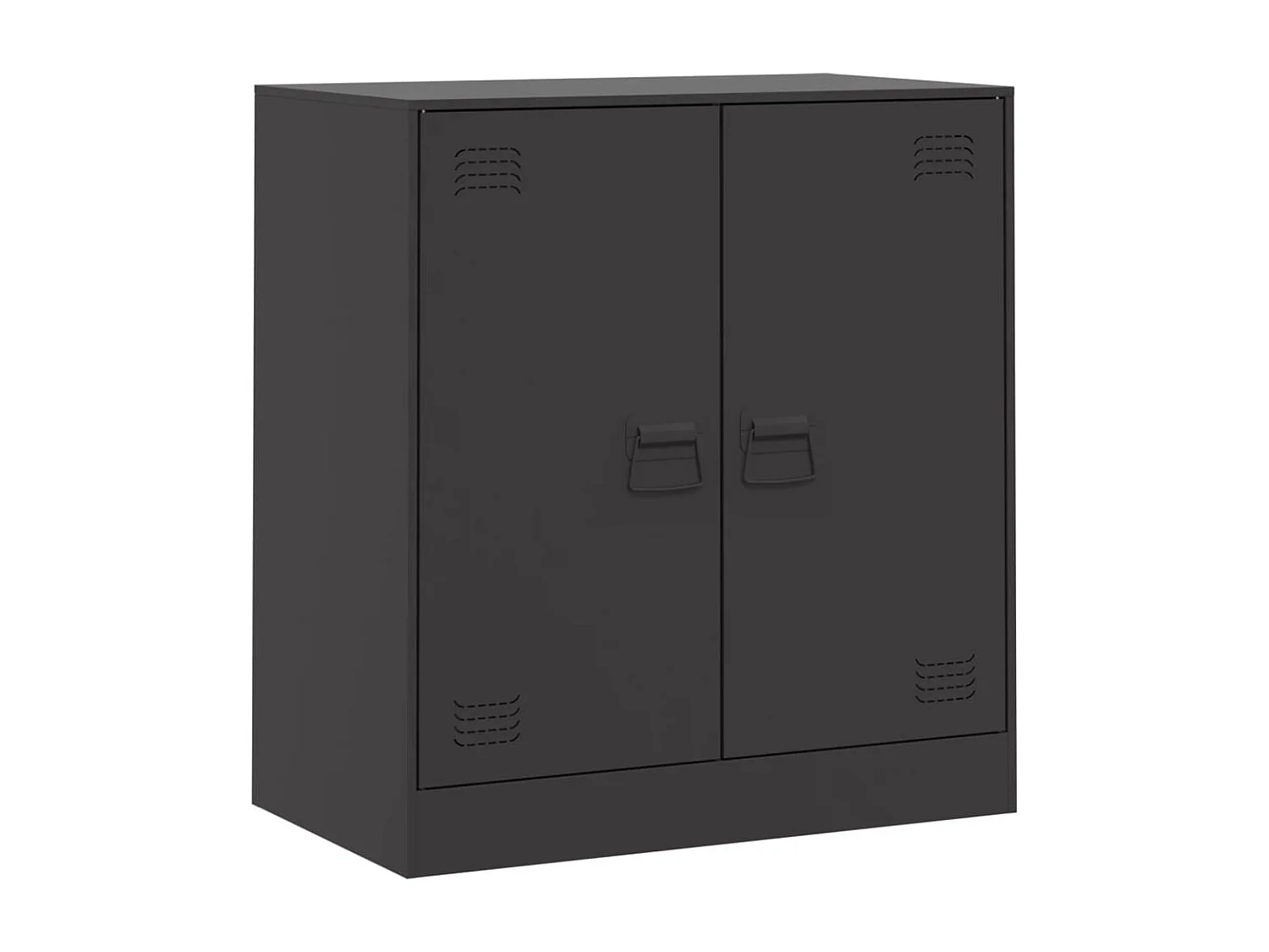 Buffet noir 67x39x73 cm acier