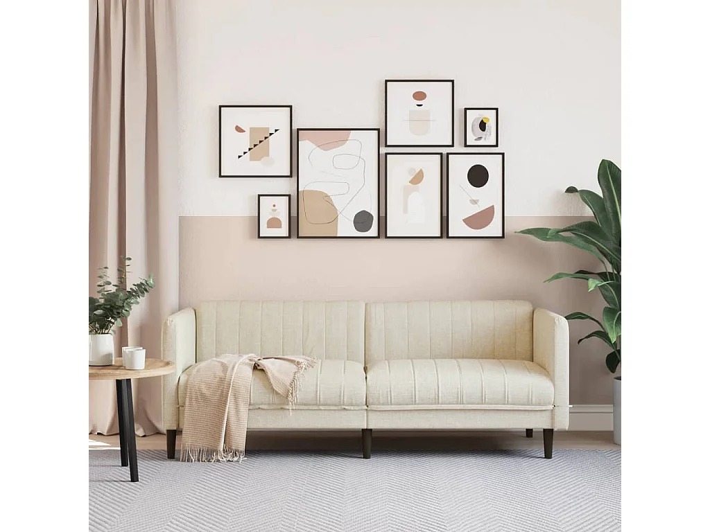 3-Sitzer-Sofa Leinen