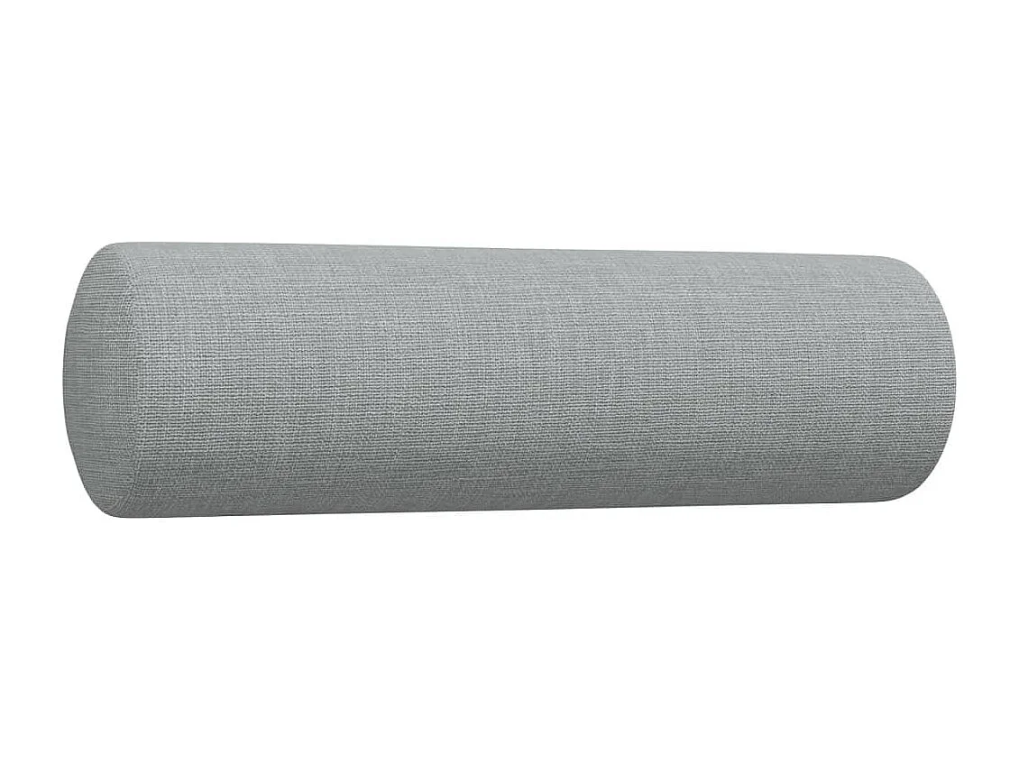 Ensemble de canapés 3 pcs coussins décoratifs gris clair tissu