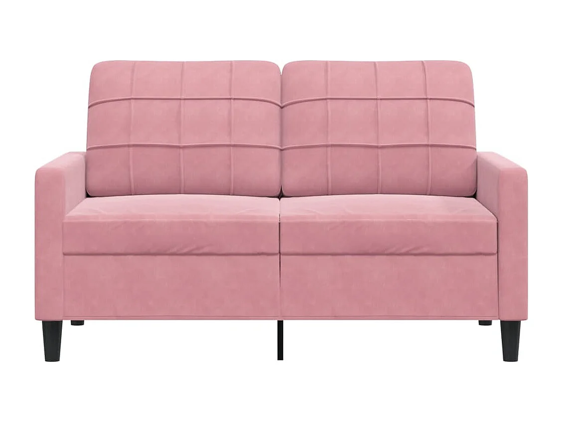Canapé à 2 places Rose 120 cm Velours