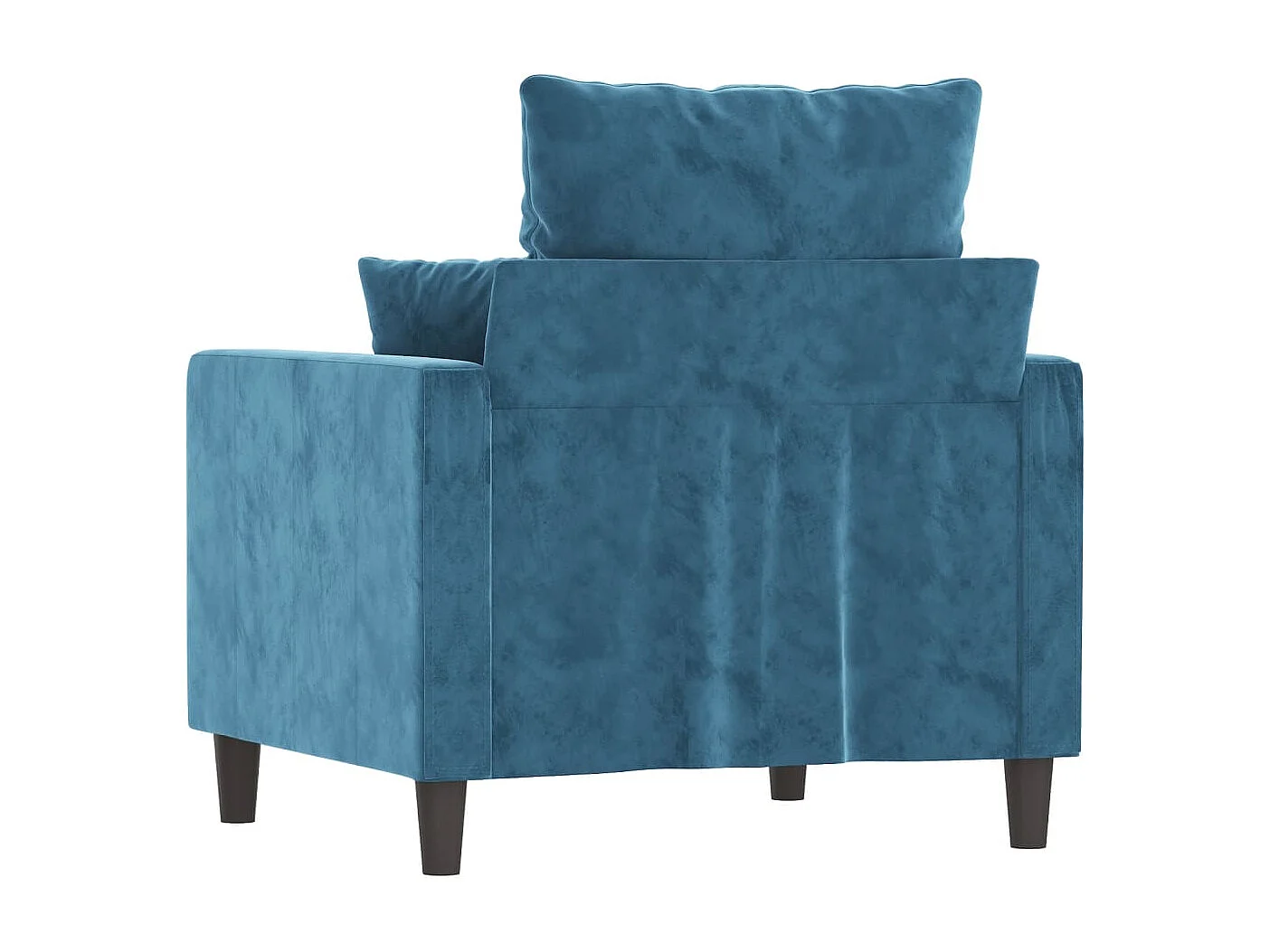 Fauteuil Bleu 60 cm Velours