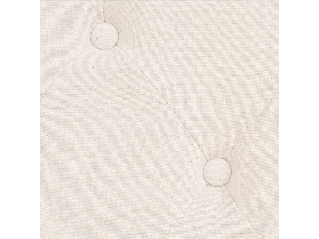 Ensemble de canapés 2 pcs tissu blanc crème