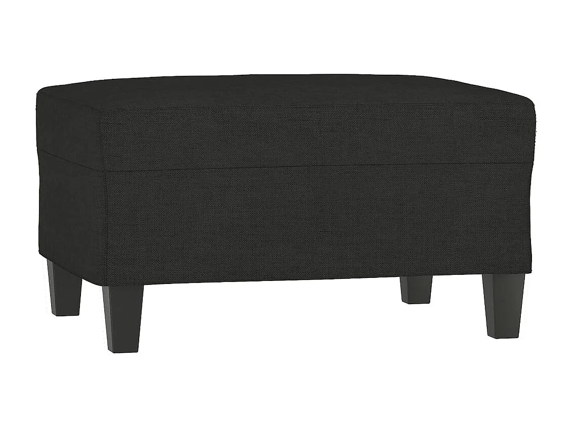 Set Divani 4 pz con Cuscini Nero in Tessuto