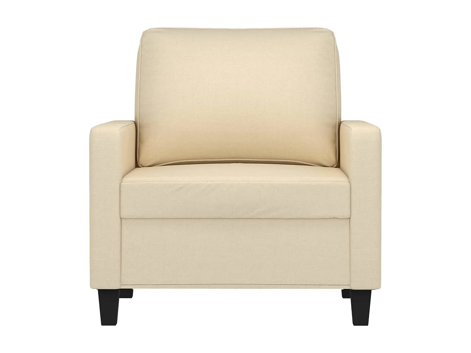 Sessel Creme 60 cm Stoff