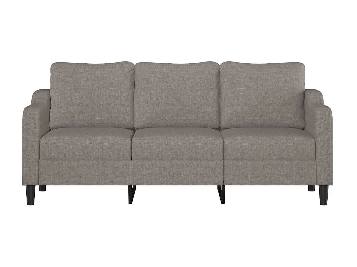 Driezitsbank 180 cm stof taupe