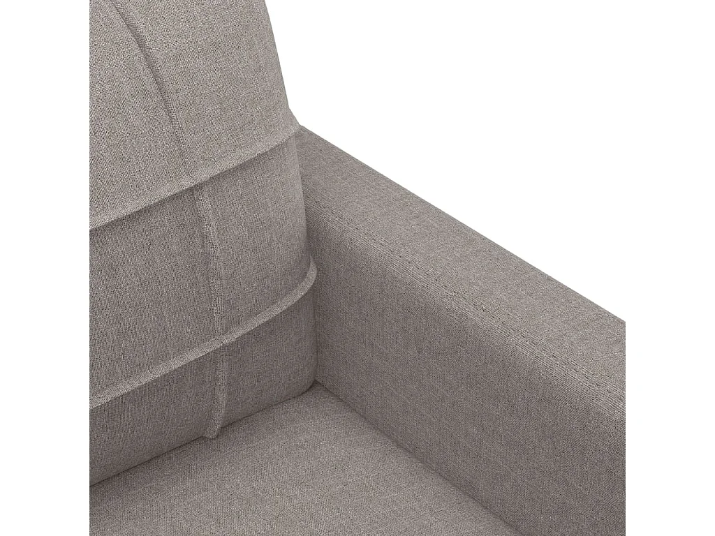 Ensemble de canapés 3 pcs avec coussins taupe tissu