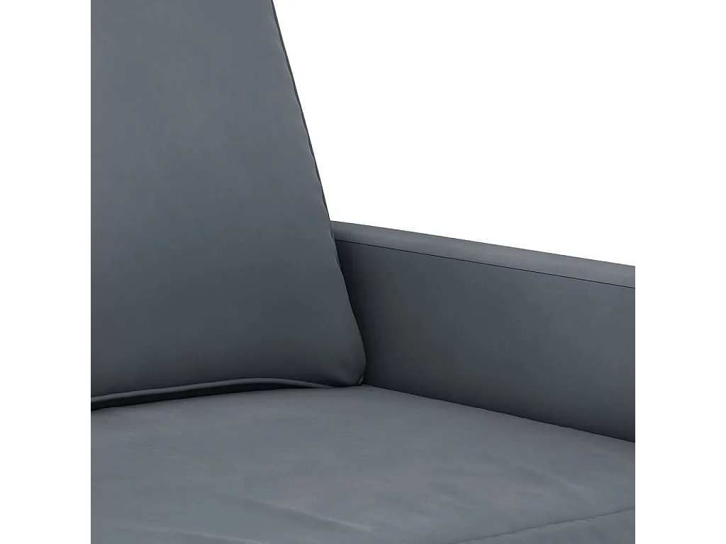 Sessel Dunkelgrau 60 cm Samt