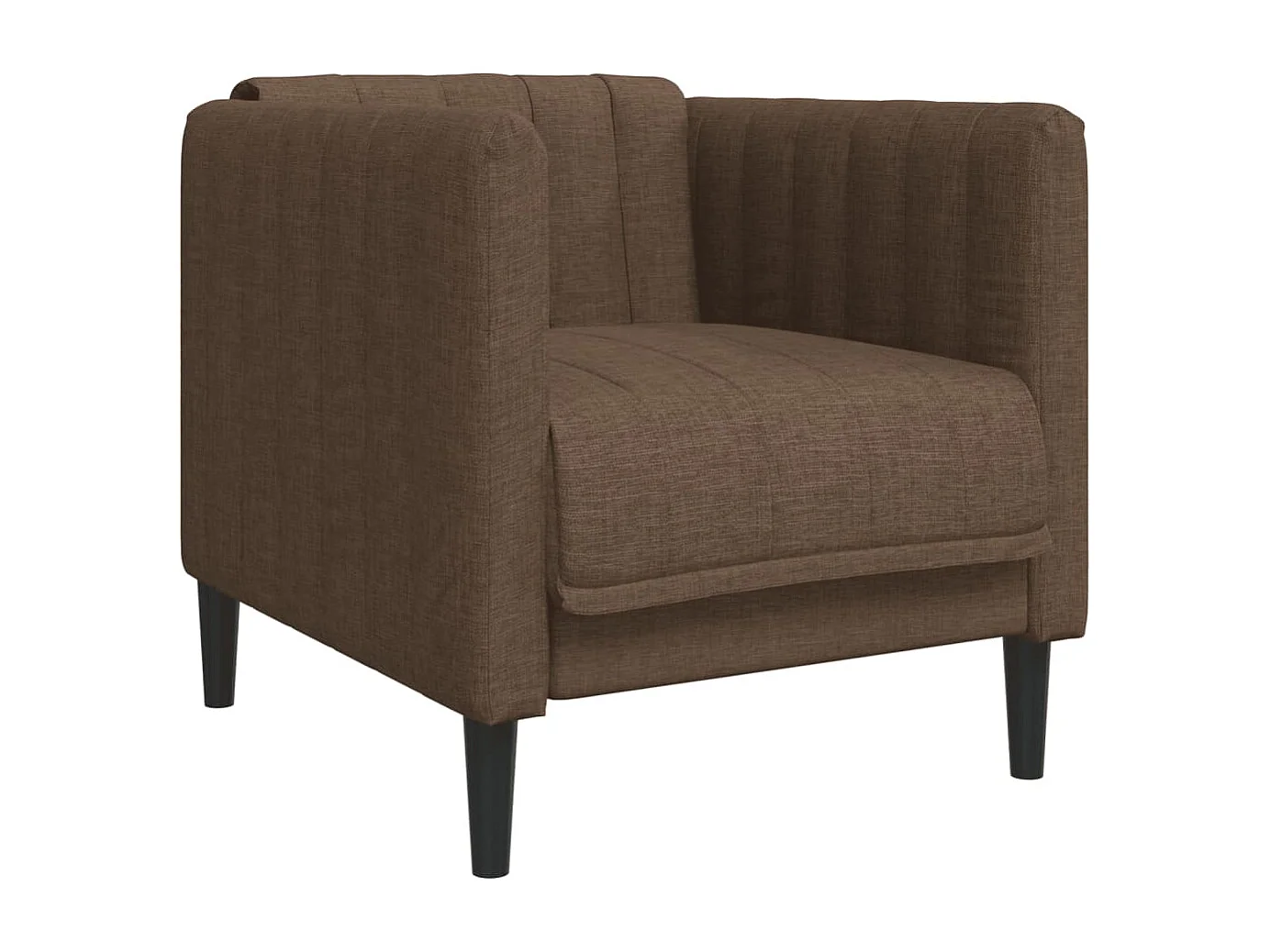 3-delige Loungeset stof bruin