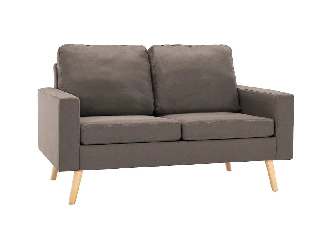 Ensemble de canapés 2 pcs Tissu Taupe