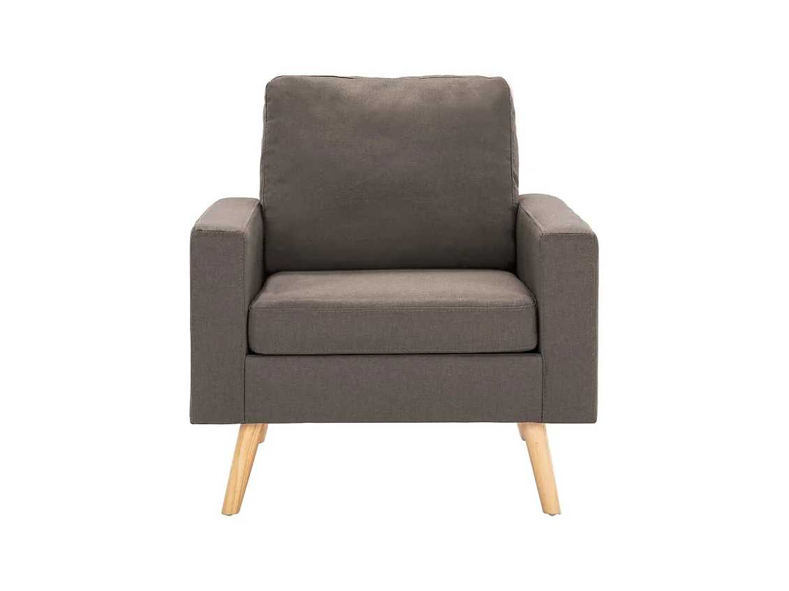 Ensemble de canapés 2 pcs Tissu Taupe