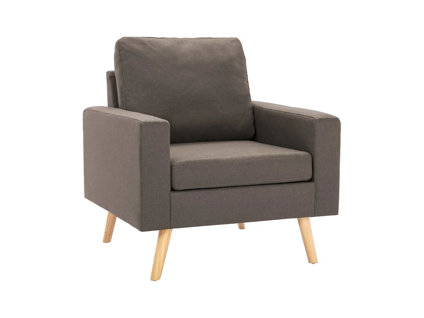 Ensemble de canapés 2 pcs Tissu Taupe