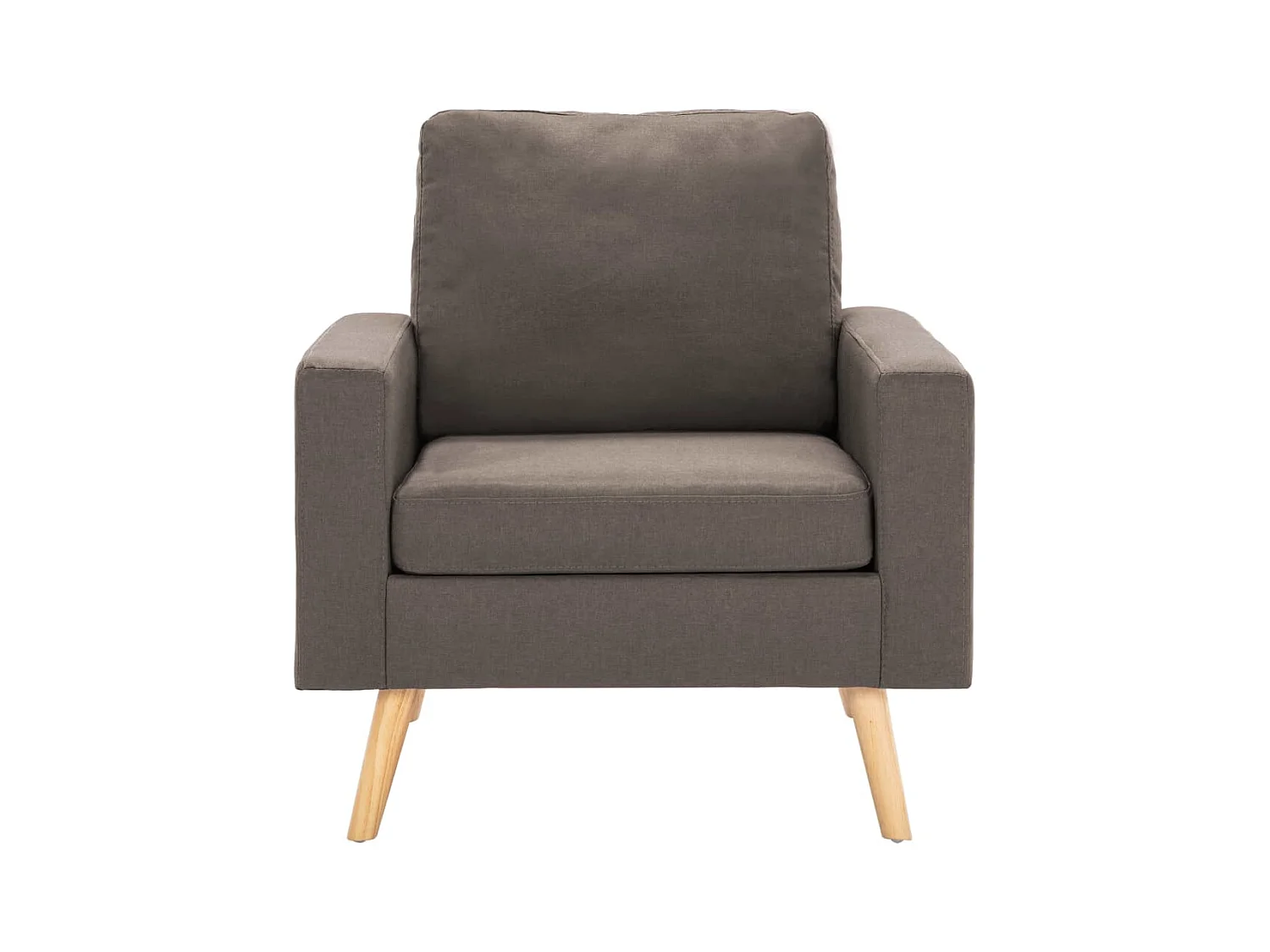 Ensemble de canapés 2 pcs Tissu Taupe