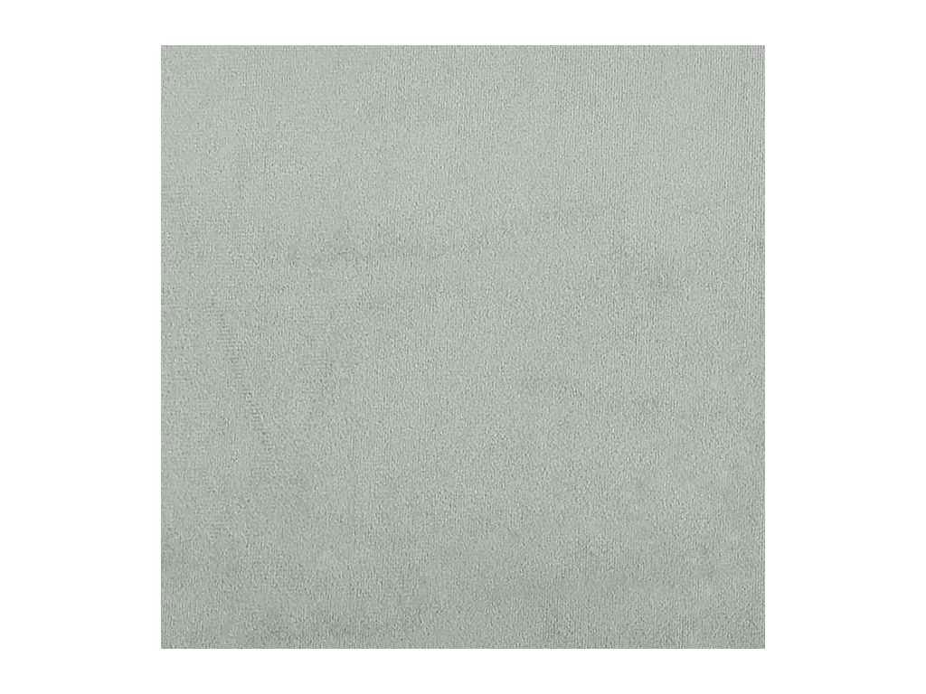 Canapé 2 places avec oreillers gris clair 140 cm velours