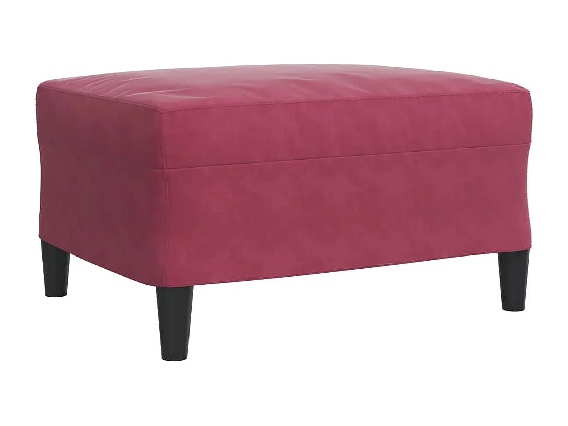 Ensemble de canapés 4 pcs avec coussins Rouge bordeaux Velours