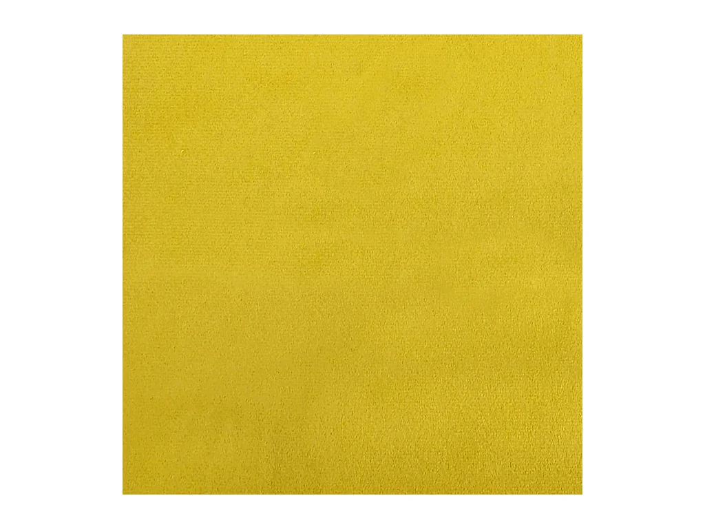 Canapé 2 places avec oreillers décoratifs jaune 140 cm velours