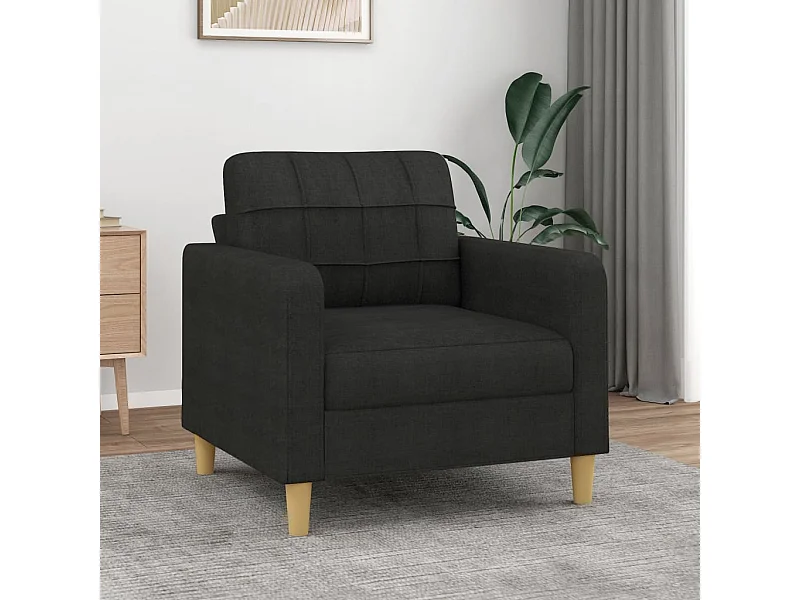 Poltrona 60 cm tecido preto