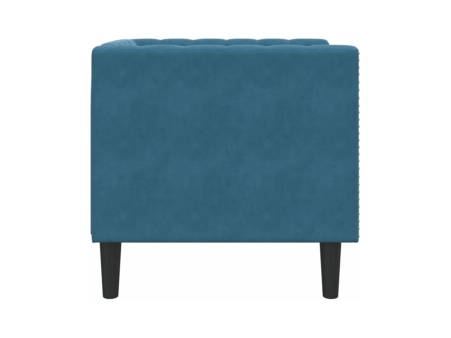 Chesterfield-Sessel Blau Samt