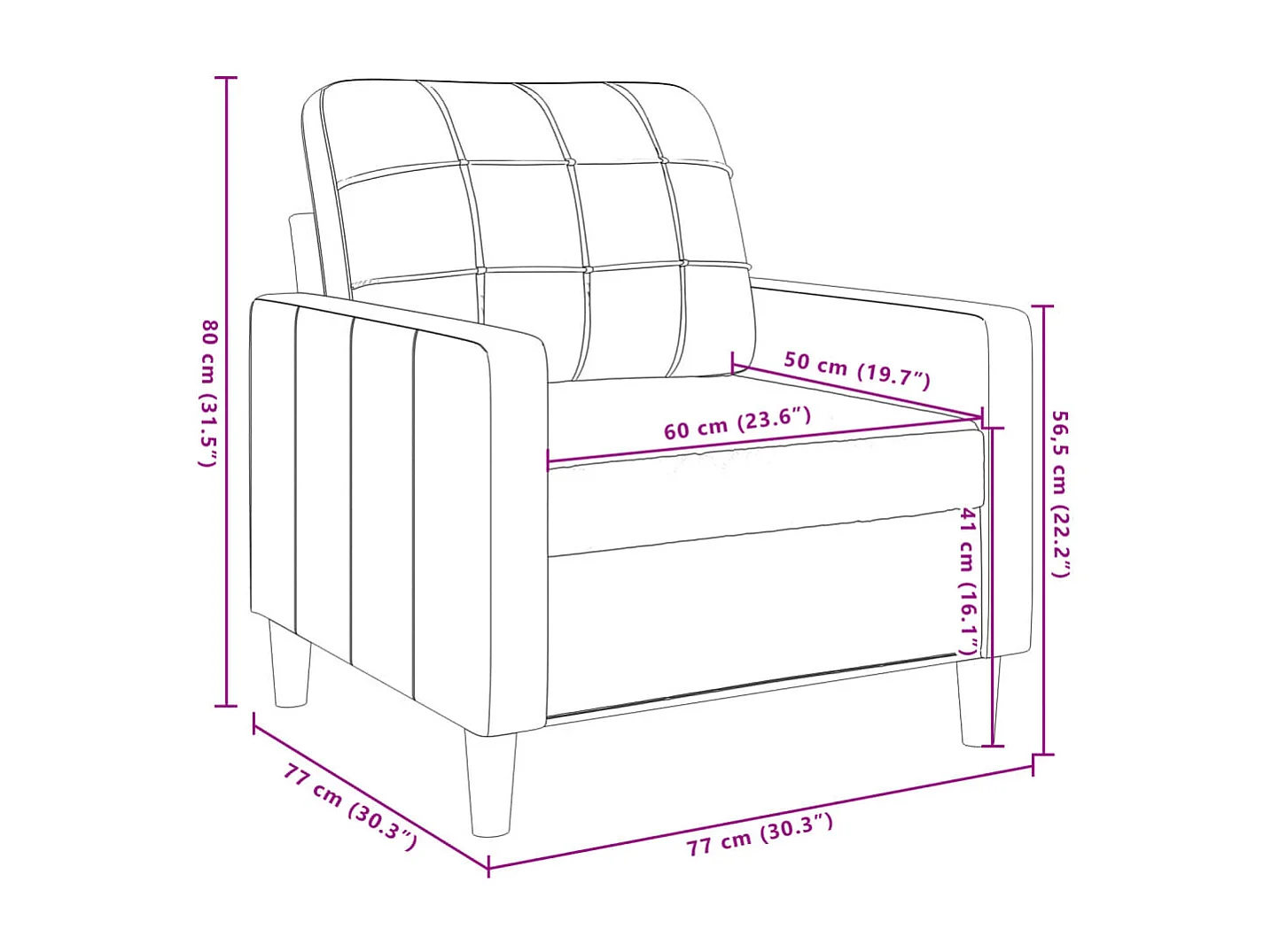 3-delige Loungeset met kussens fluweel geel