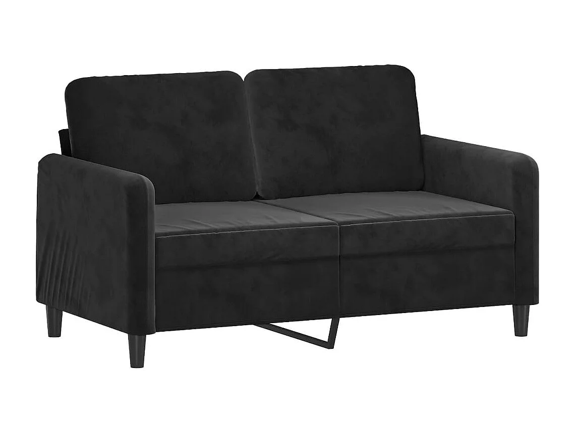 Set di Divani 2 pz Nero in Velluto