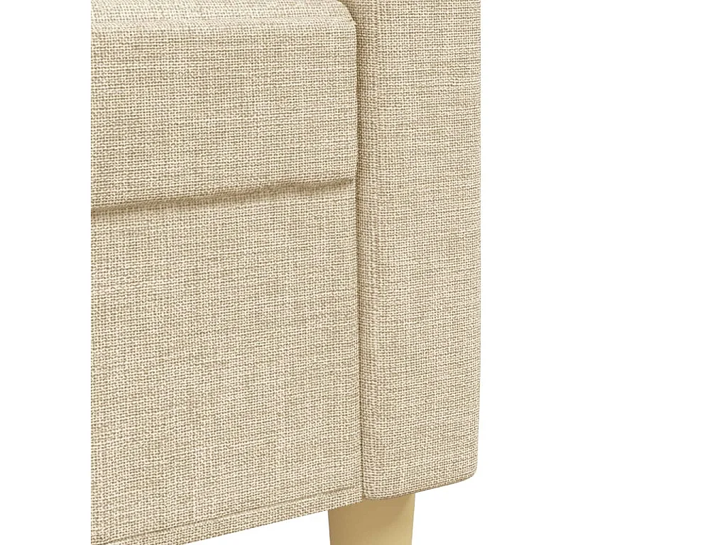 Ensemble de canapés 2 pcs crème tissu