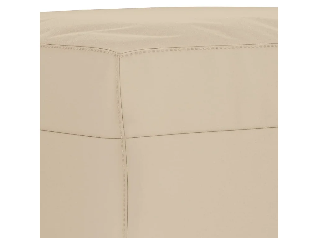 Ensemble de canapés 3 pcs avec coussins crème tissu microfibre