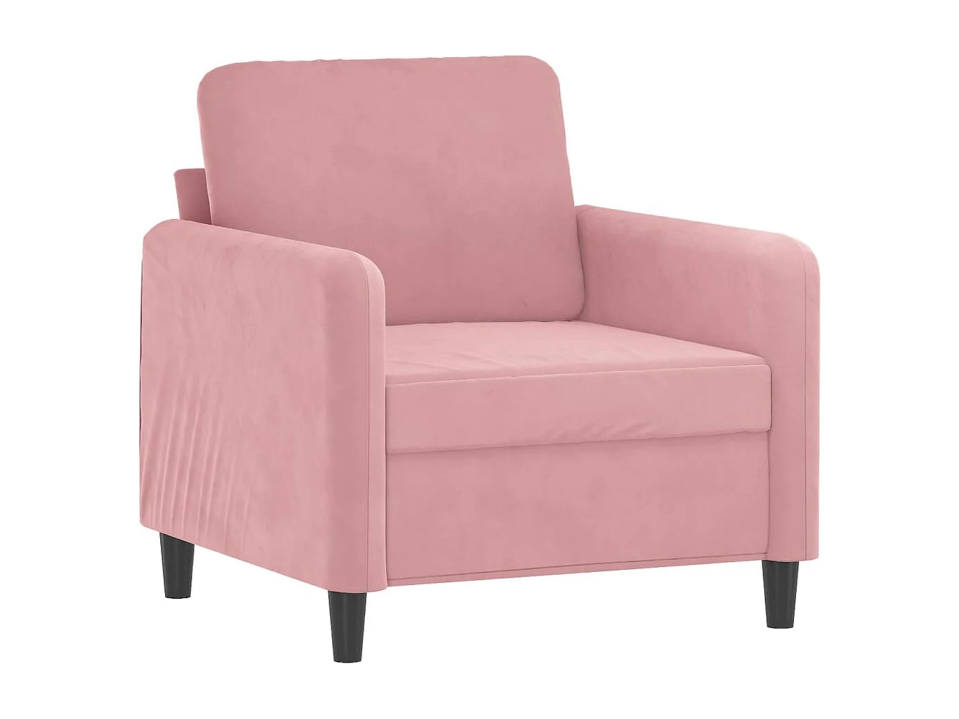 Fauteuil Rose 60 cm Velours