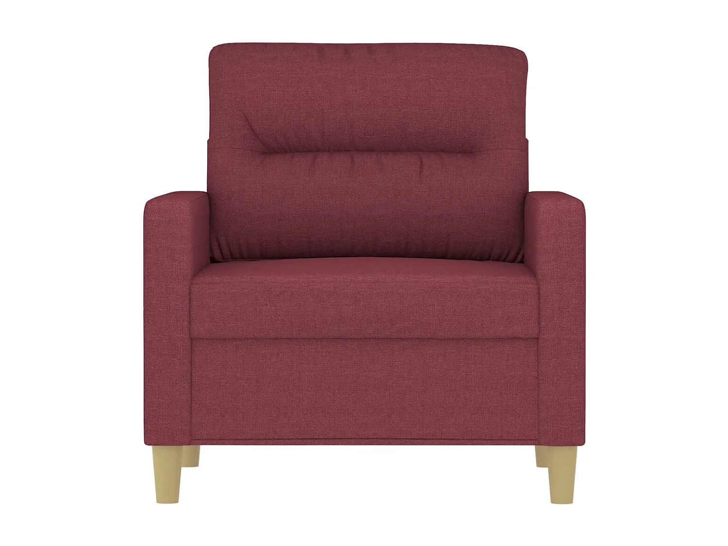 Fauteuil Rouge bordeaux 60 cm Tissu