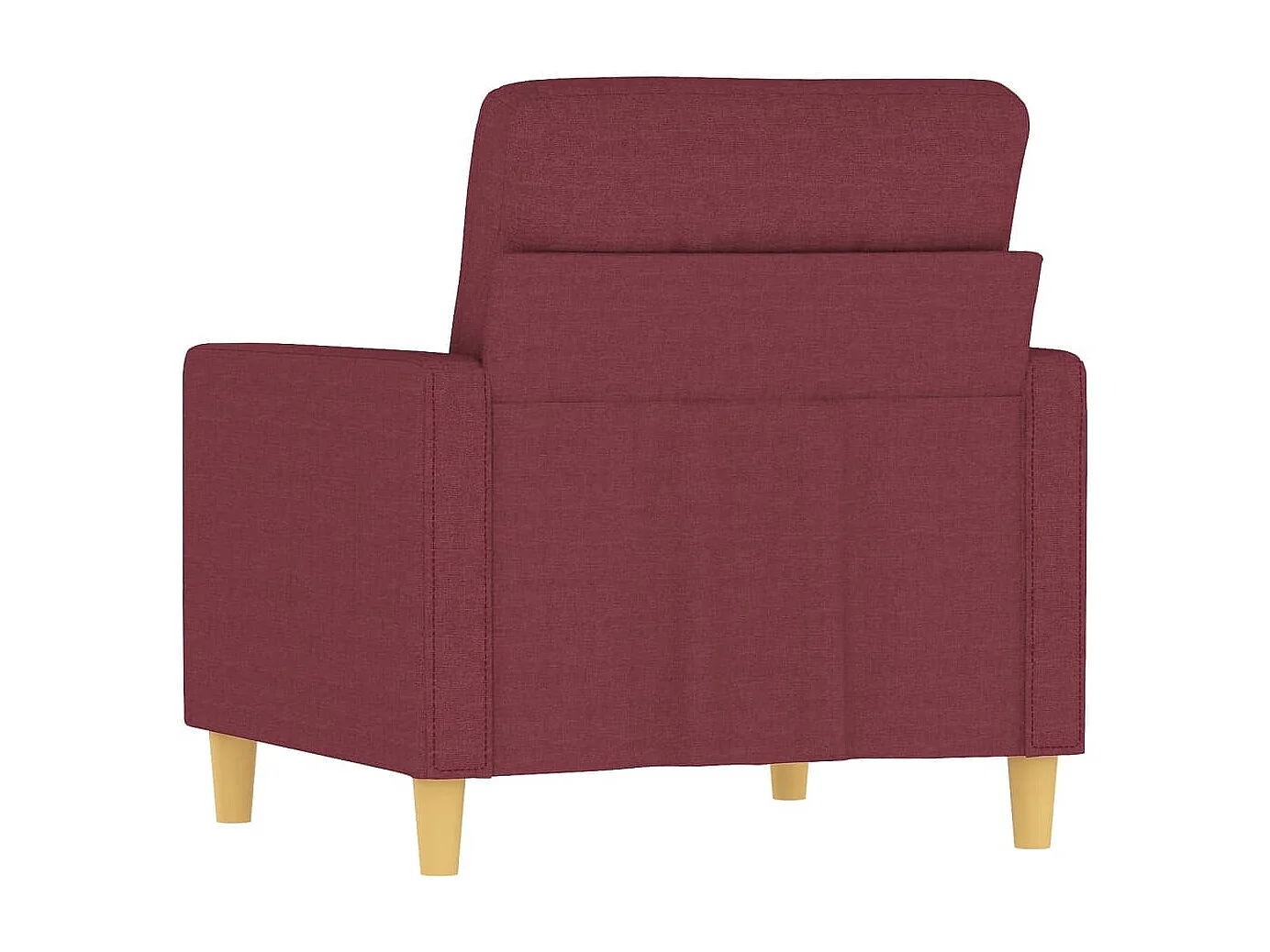 Fauteuil Rouge bordeaux 60 cm Tissu