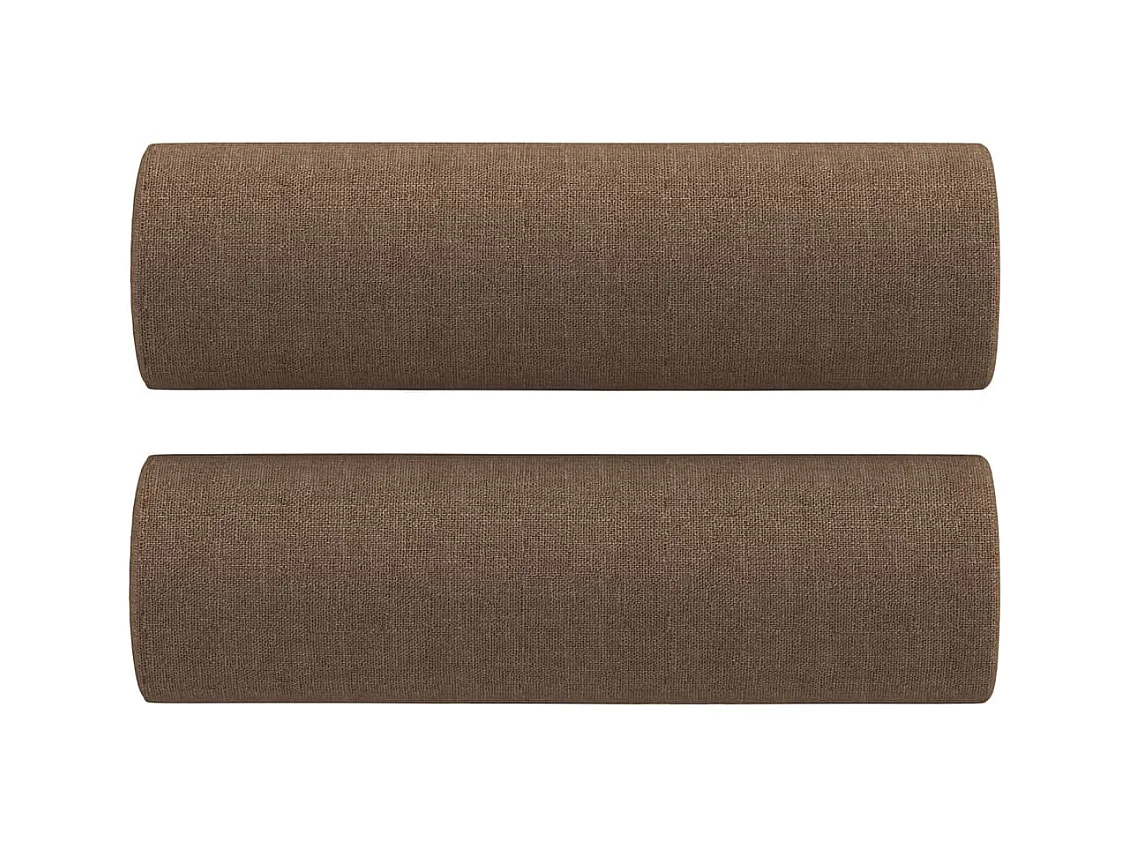 3-delige Loungeset met kussens stof bruin