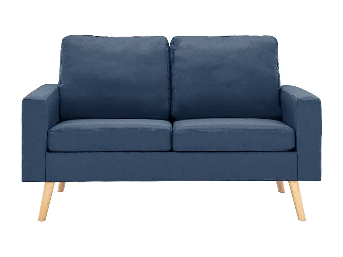 Set Divani 2 pz in Tessuto Blu