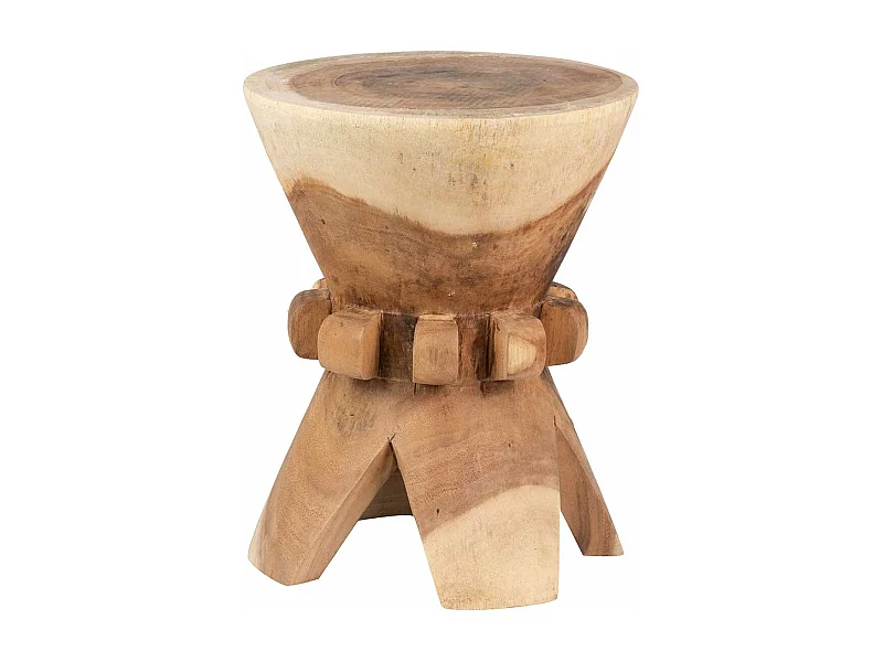 Mesa Aux./taburete Madera Mango Natural 40x40x50cm