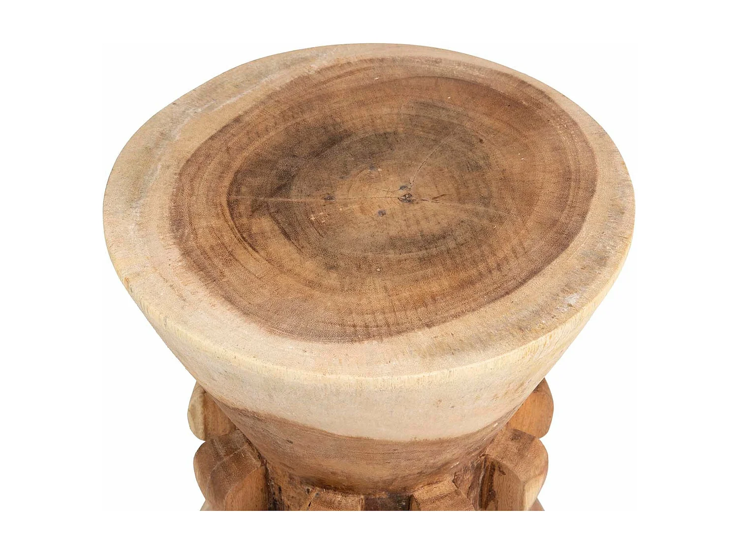 Mesa Aux./taburete Madera Mango Natural 40x40x50cm