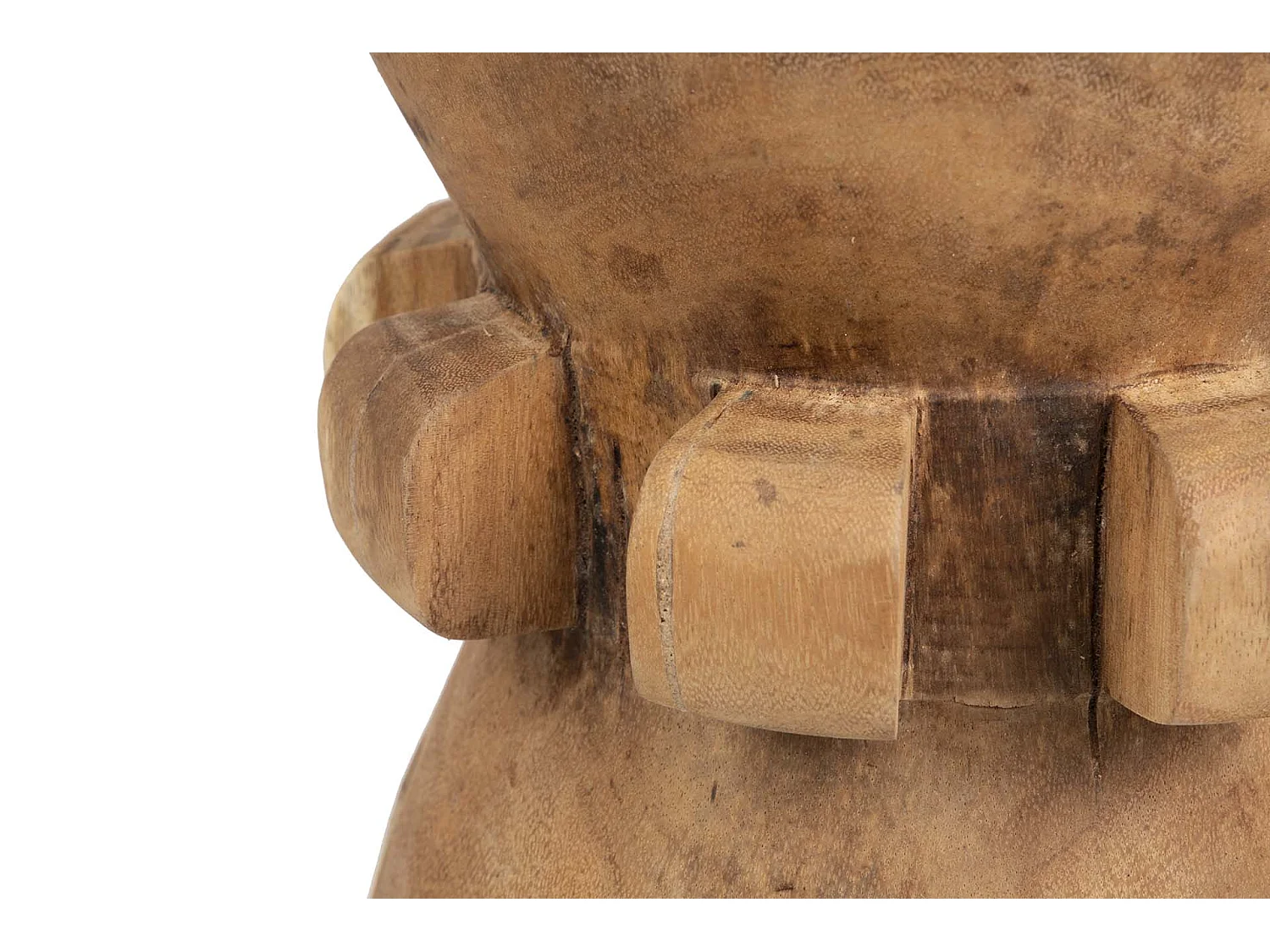 Mesa Aux./taburete Madera Mango Natural 40x40x50cm