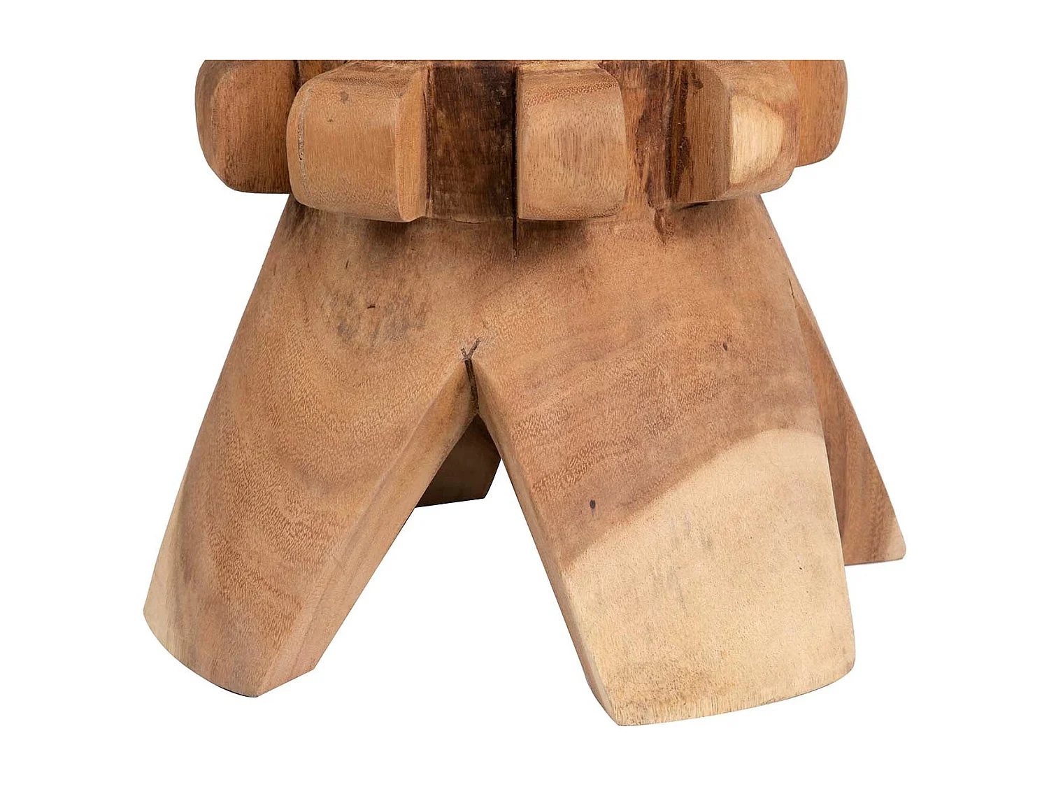 Mesa Aux./taburete Madera Mango Natural 40x40x50cm