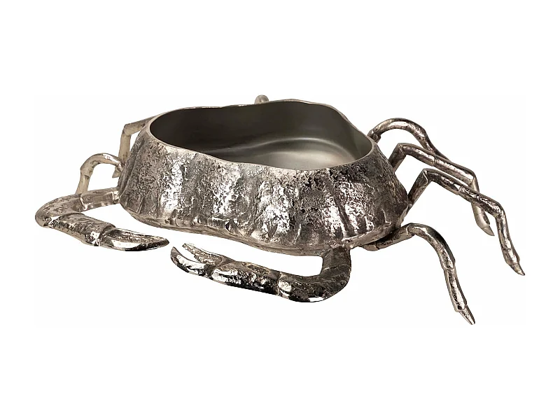 Champanera Cangrejo Aluminio Plateado 68x53x17 Cm