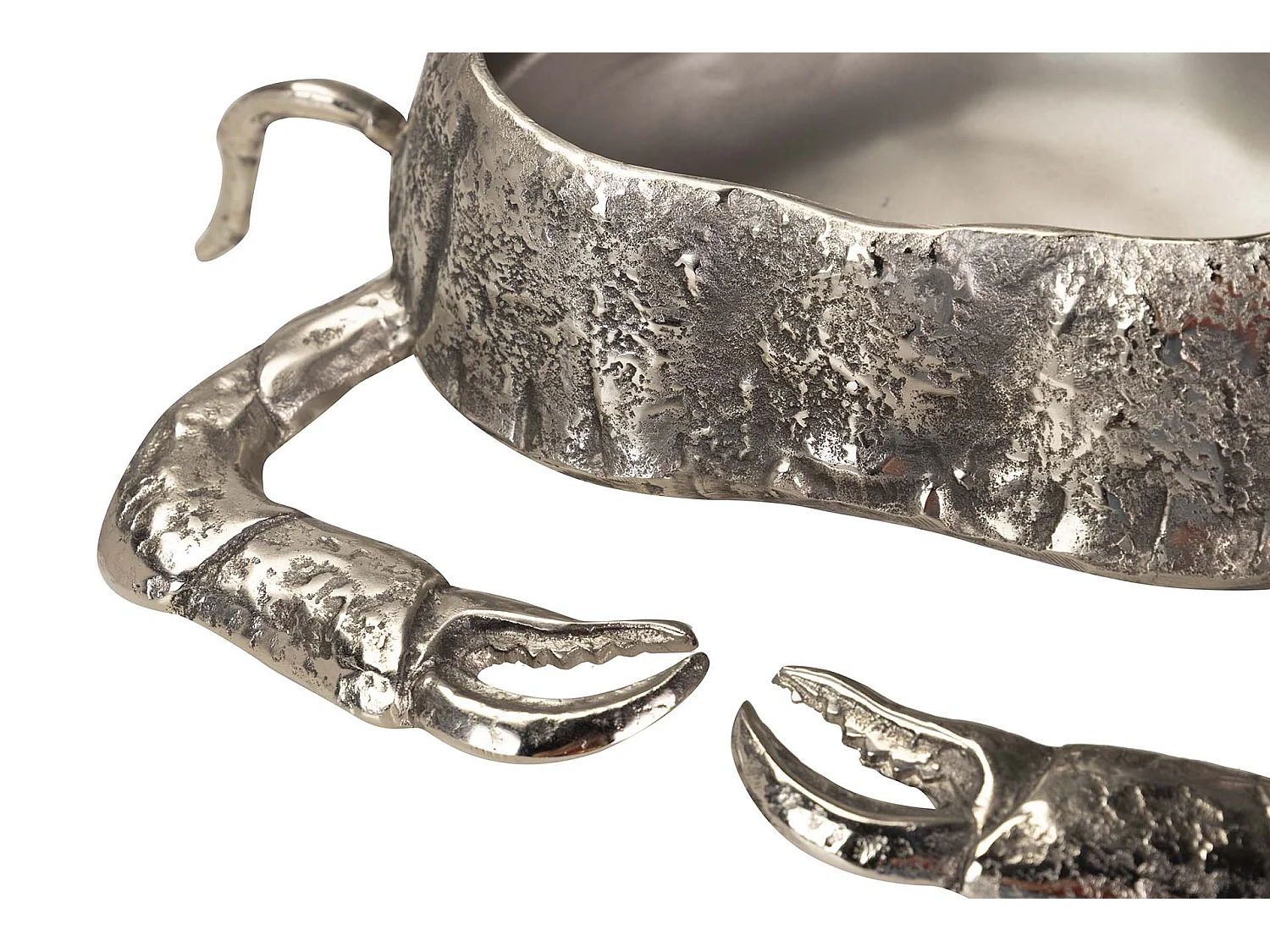 Champanera Cangrejo Aluminio Plateado 68x53x17 Cm