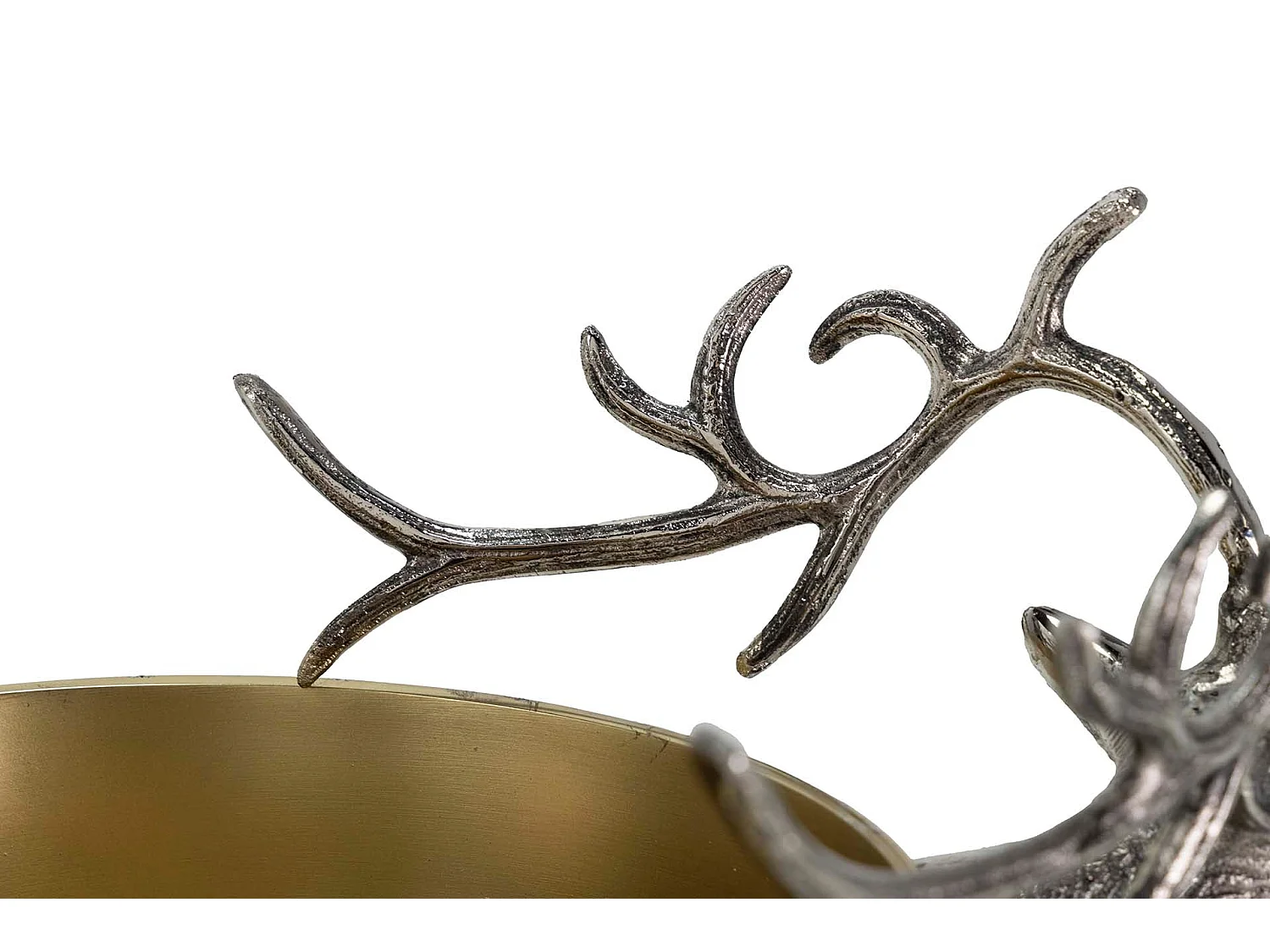 Champanera Ciervo Aluminio Dorado 50x24x30 Cm